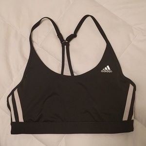 Reversible black and white Adidas sports bra